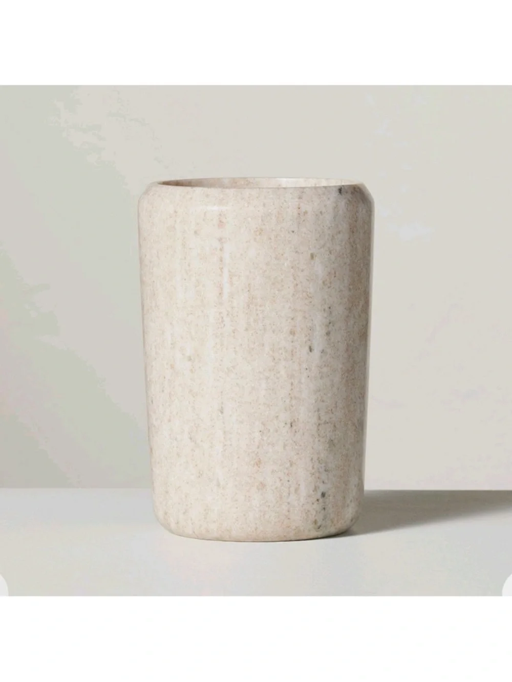Hearth & Hand NWT Marble Utensil Organizer in Warm Beige 7